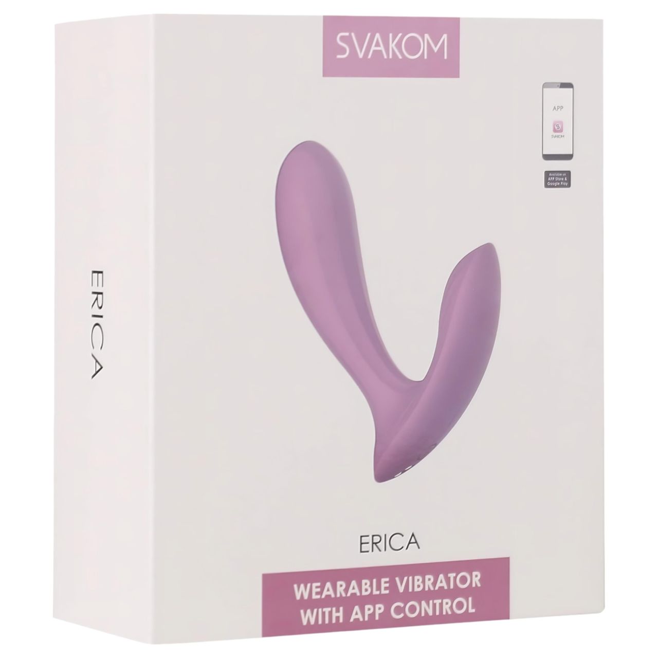 Svakom Erica – App-vezérelt felhelyezhető vibrátor (pink)