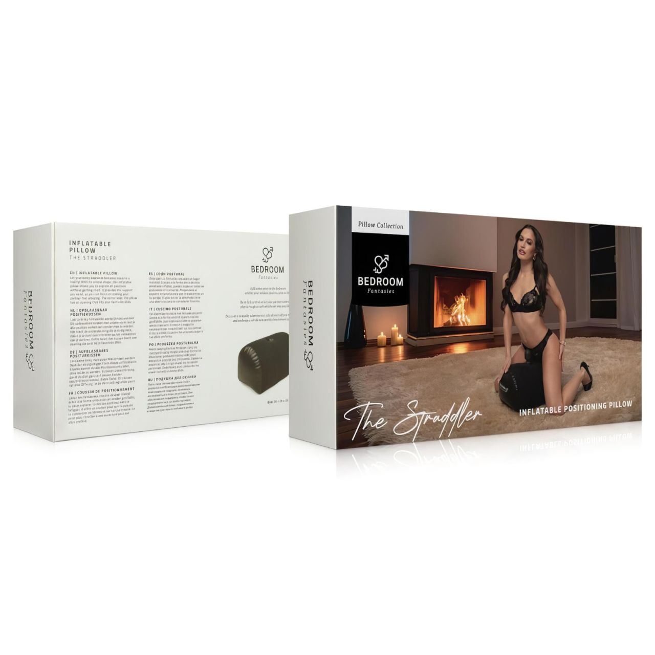 Bedroom Fantasies - felfújható szexpárna, vibrátor tartóval (fekete)