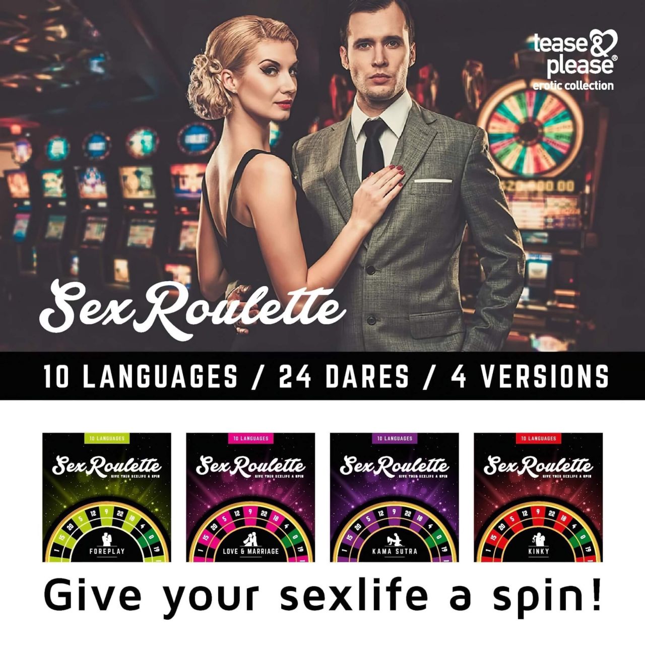 tease & please - Sex Roulette Kinky - Erotikus Rulett Társasjáték Pároknak