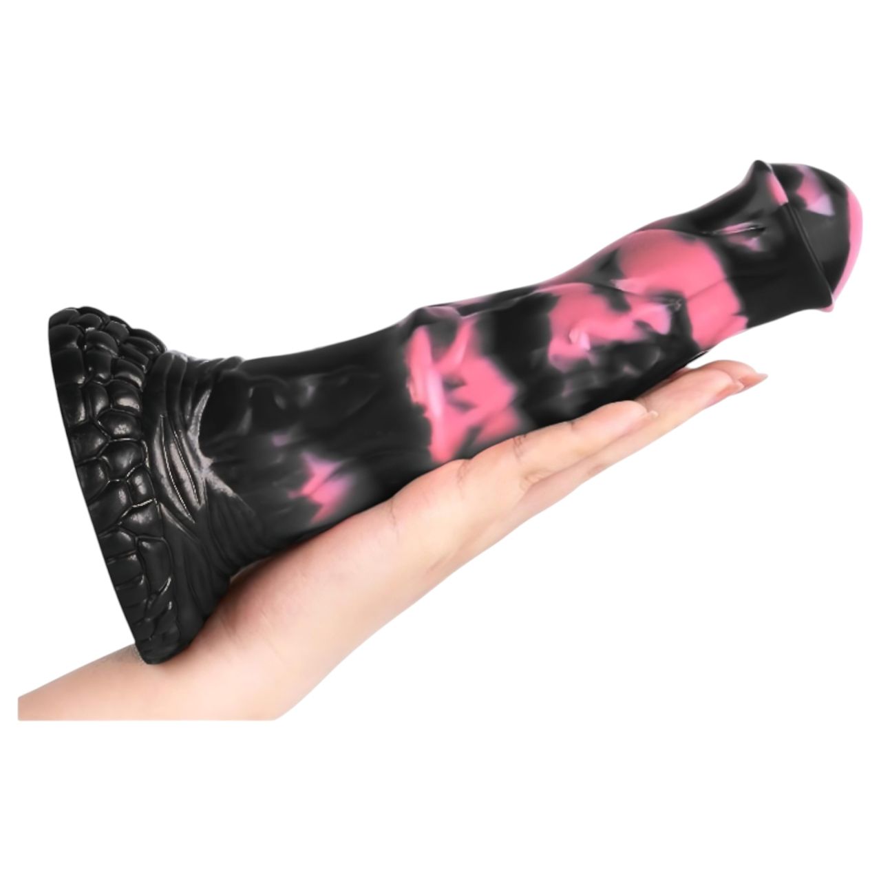 Bad Horse - szilikon ló pénisz dildó - 18 cm (fekete-pink) Bad Horse - szilikon ló pénisz dildó - 18 cm (fekete-pink)