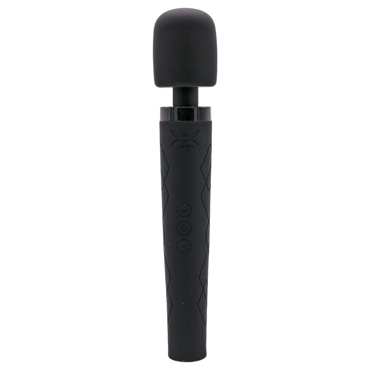 Pixey Deluxe Black Velvet - wand vibrátor L (fekete) Pixey Deluxe Black Velvet - wand vibrátor L (fekete)