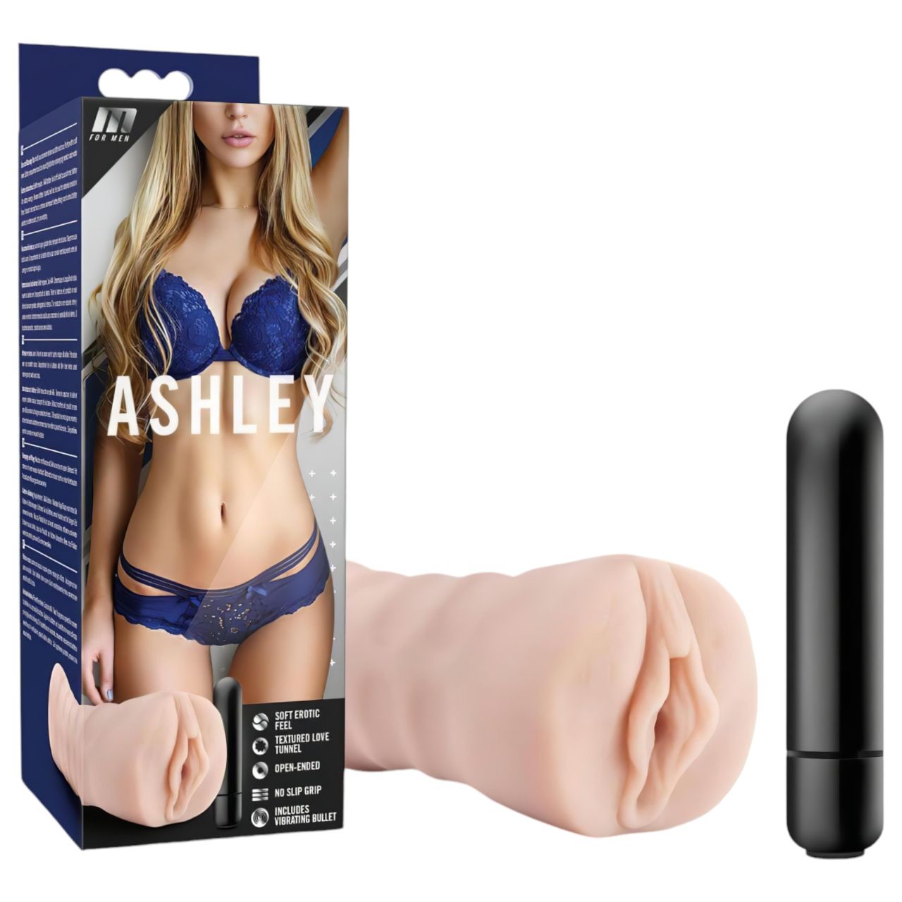 M for Men Ashley - vibráló műpunci (testszínű) M for Men Ashley - vibráló műpunci (testszínű)