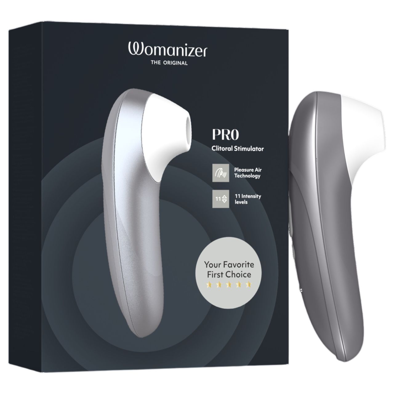 Womanizer Pro - léghullámos csiklóizgató (szürke) Womanizer Pro - léghullámos csiklóizgató (szürke)