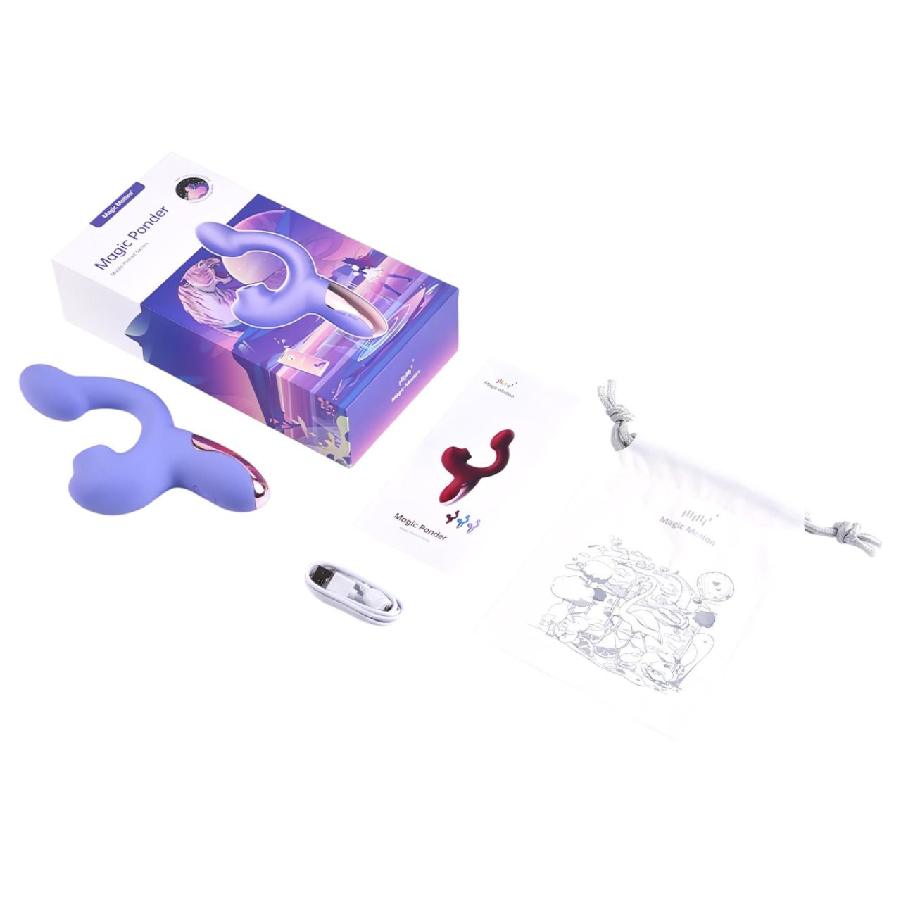 Magic Motion Magic Ponder - 2in1 csiklókaros vibrátor (lila) Magic Motion Magic Ponder - 2in1 csiklókaros vibrátor (lila)