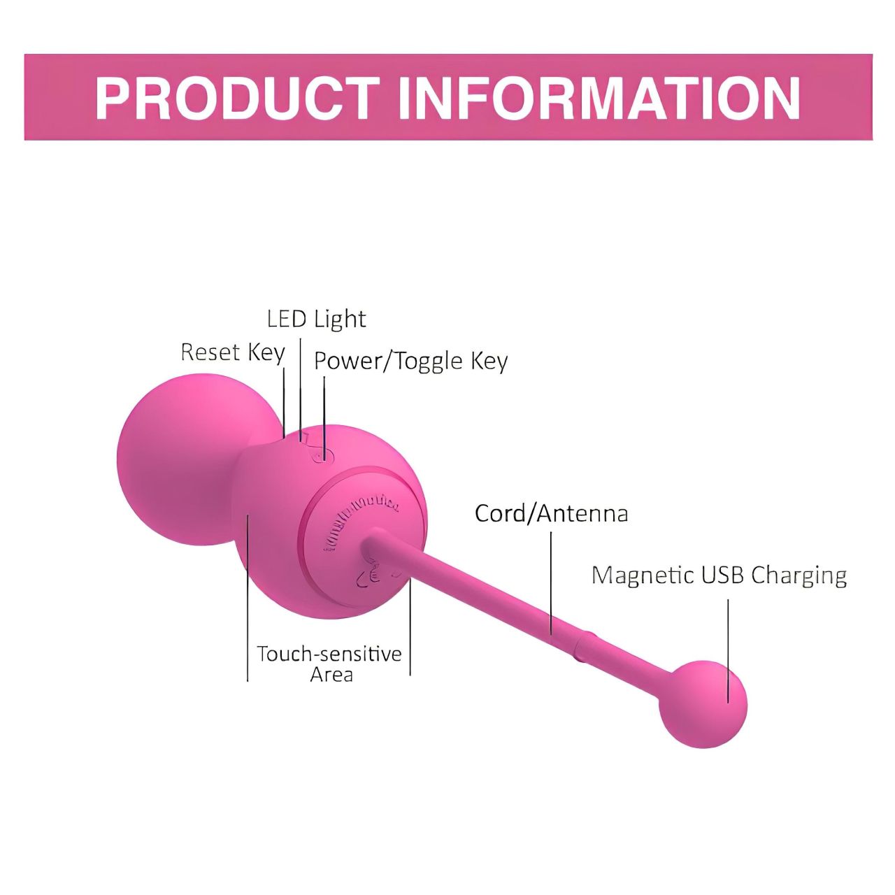 Magic Motion Kegel Master - App-vezérelt vibrációs gésagolyó (pink) Magic Motion Kegel Master - App-vezérelt vibrációs gésagolyó (pink)