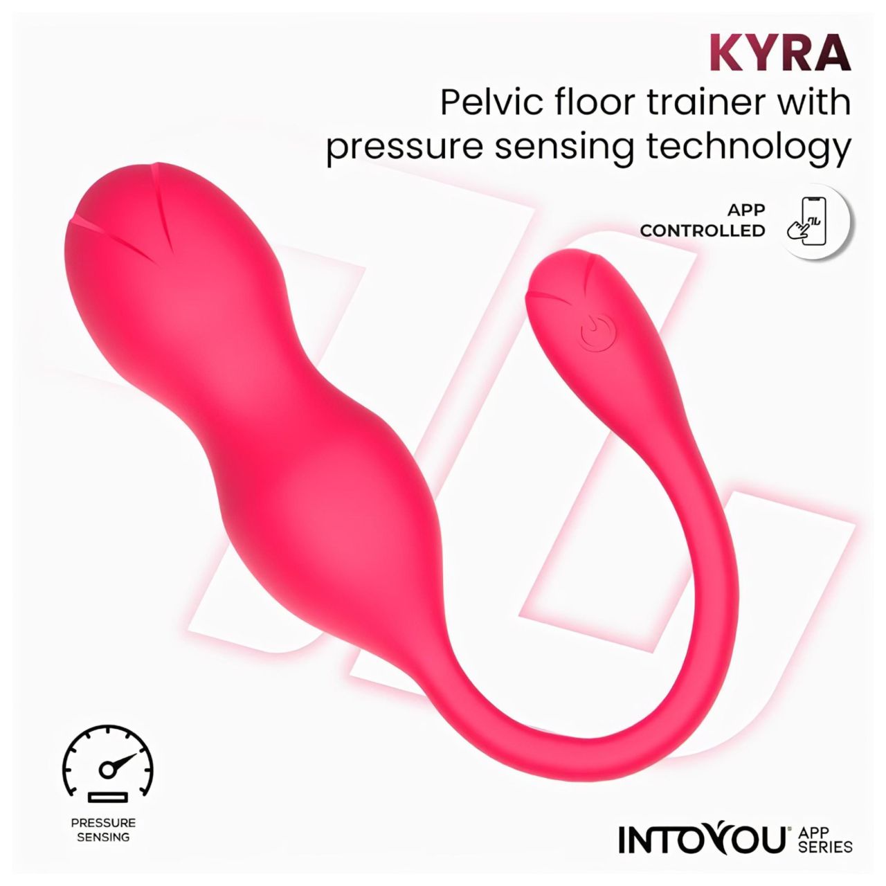 INTOYOU Kyra Pelvic - App-vezérelt vibrációs gésagolyó (pink) INTOYOU Kyra Pelvic - App-vezérelt vibrációs gésagolyó (pink)