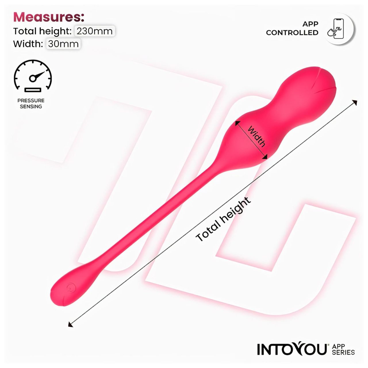INTOYOU Kyra Pelvic - App-vezérelt vibrációs gésagolyó (pink) INTOYOU Kyra Pelvic - App-vezérelt vibrációs gésagolyó (pink)