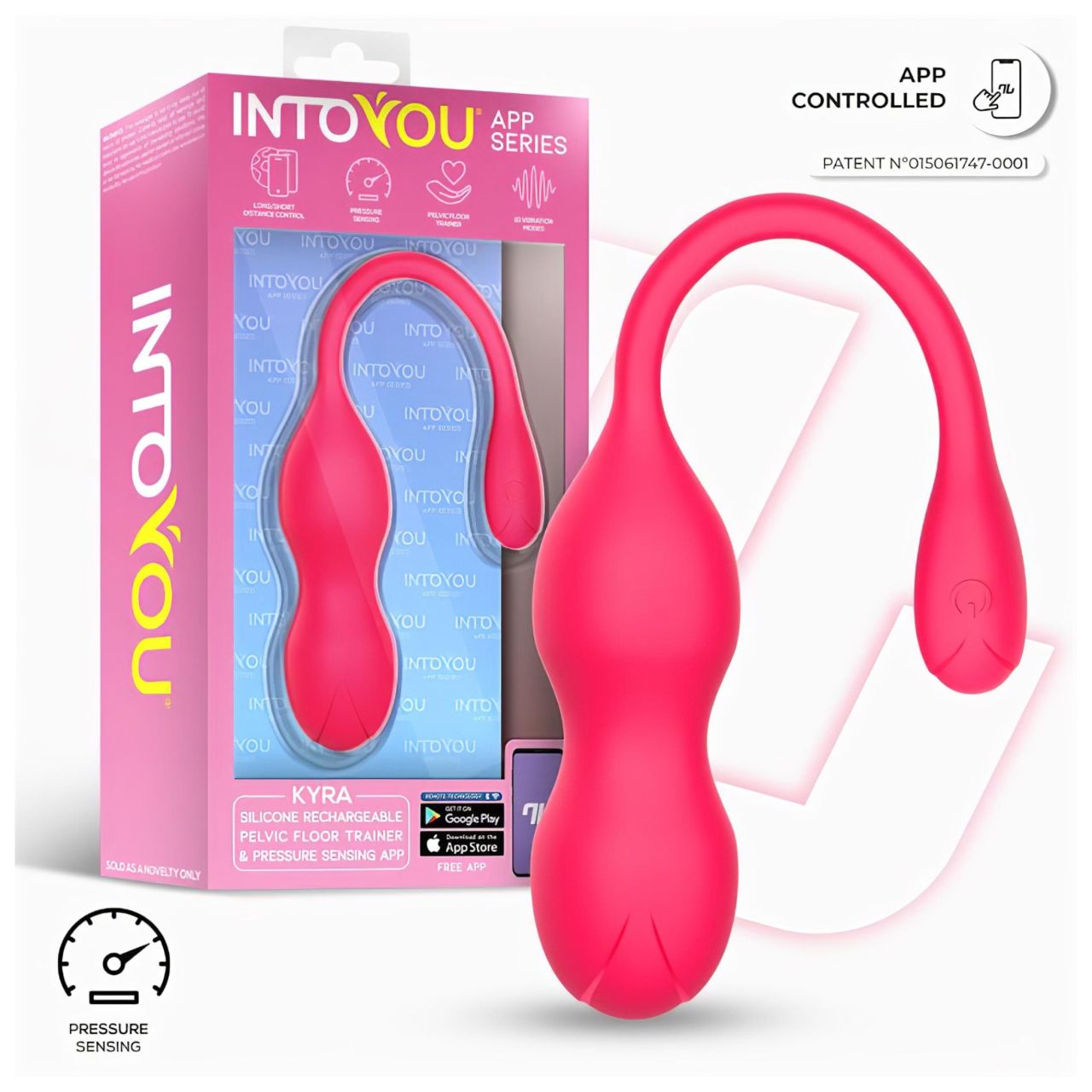 INTOYOU Kyra Pelvic - App-vezérelt vibrációs gésagolyó (pink) INTOYOU Kyra Pelvic - App-vezérelt vibrációs gésagolyó (pink)