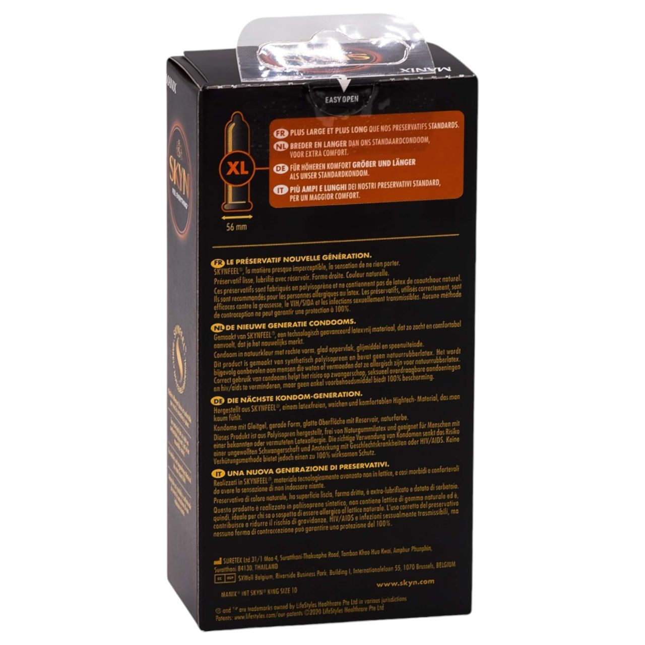 Manix SKYN King Size - XXL latexmentes óvszer (10 db) Manix SKYN King Size - XXL latexmentes óvszer (10 db)