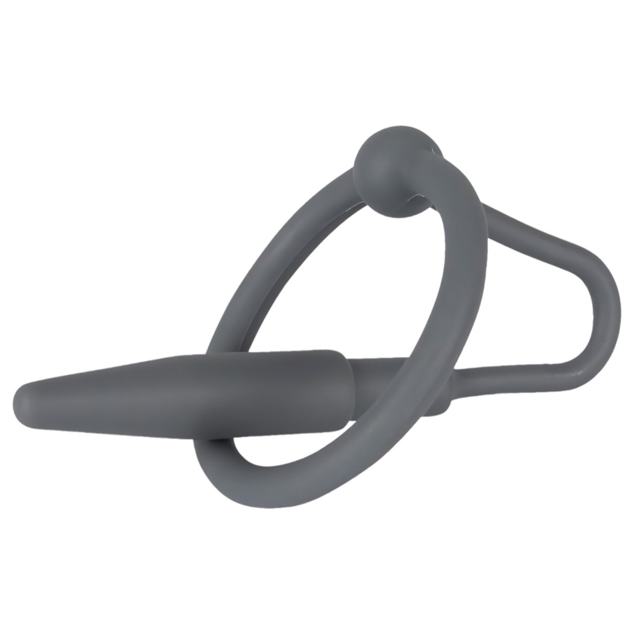 You2Toys - Penisplug - szilikon makkgyűrű kúpos dilátorral (szürke) You2Toys - Penisplug - szilikon makkgyűrű kúpos dilátorral (szürke)