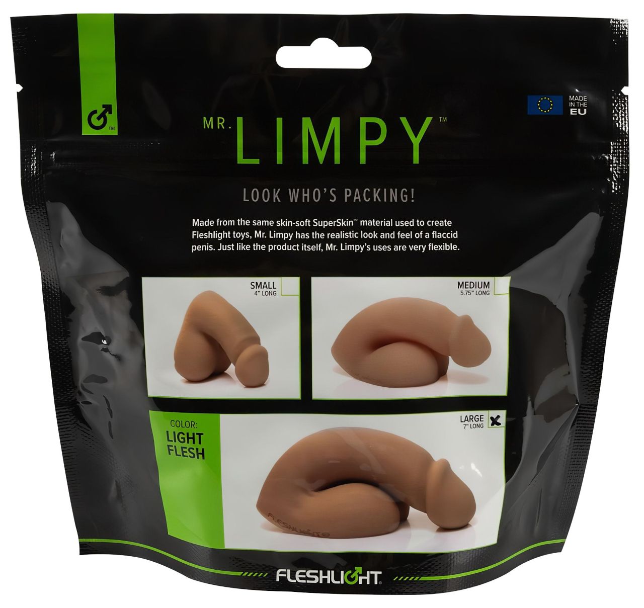 Fleshlight - Mr. Limpy - nagy élethű dildó (testszínű) Fleshlight - Mr. Limpy - nagy élethű dildó (testszínű)