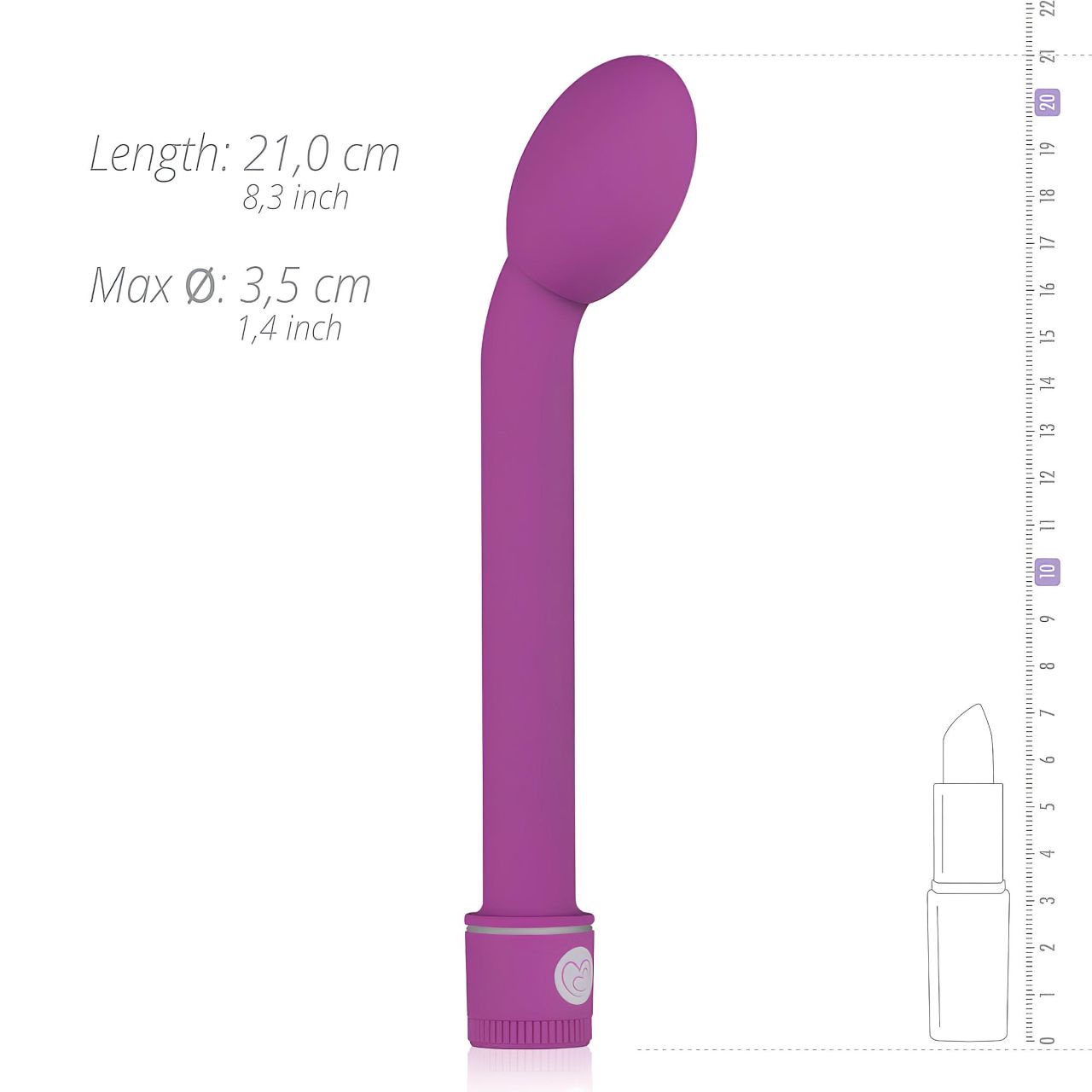 EasyToys Slim - G-pont vibrátor (lila)