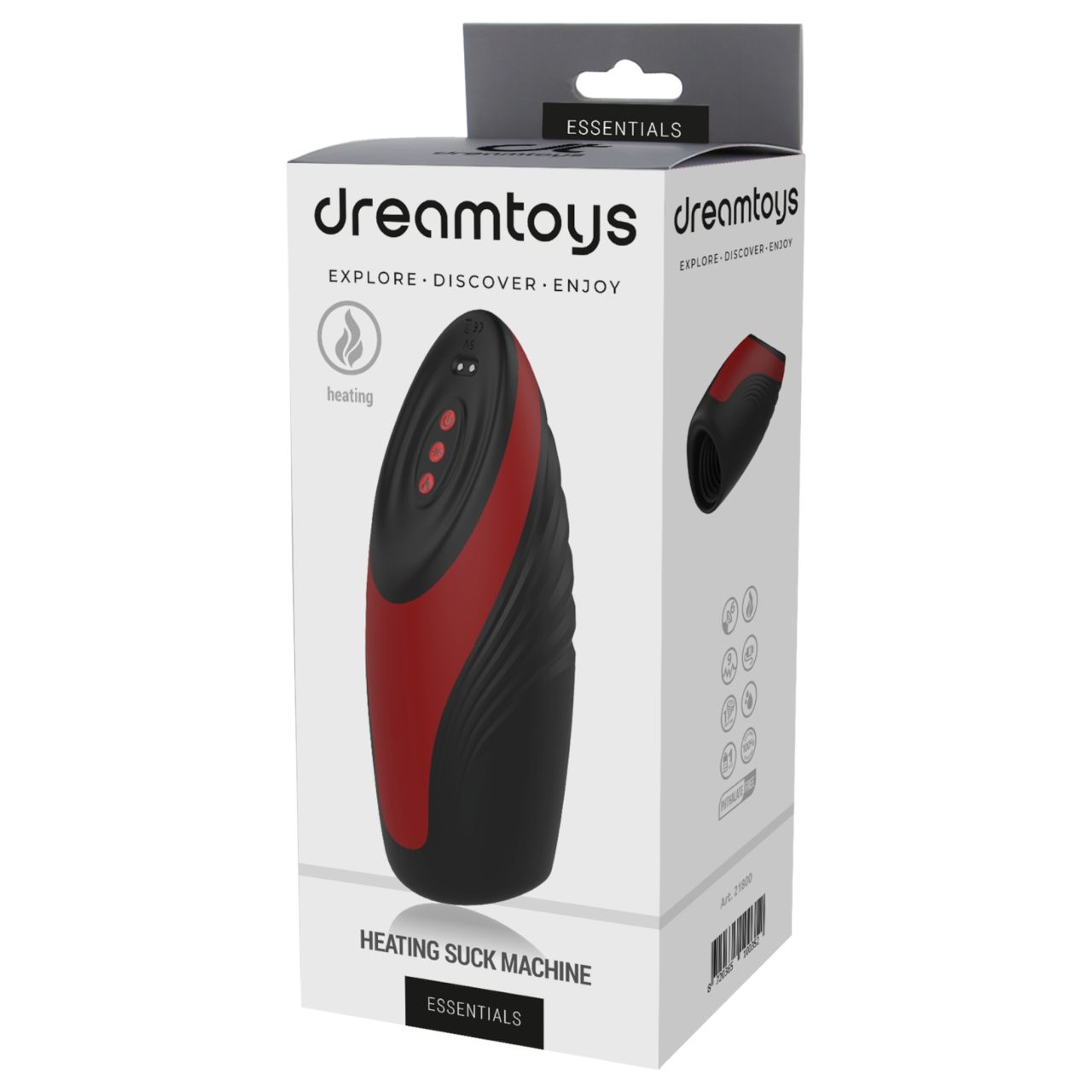 Dreamtoys Essentials - szívó-vibráló maszturbátor (fekete) Dreamtoys Essentials - szívó-vibráló maszturbátor (fekete)