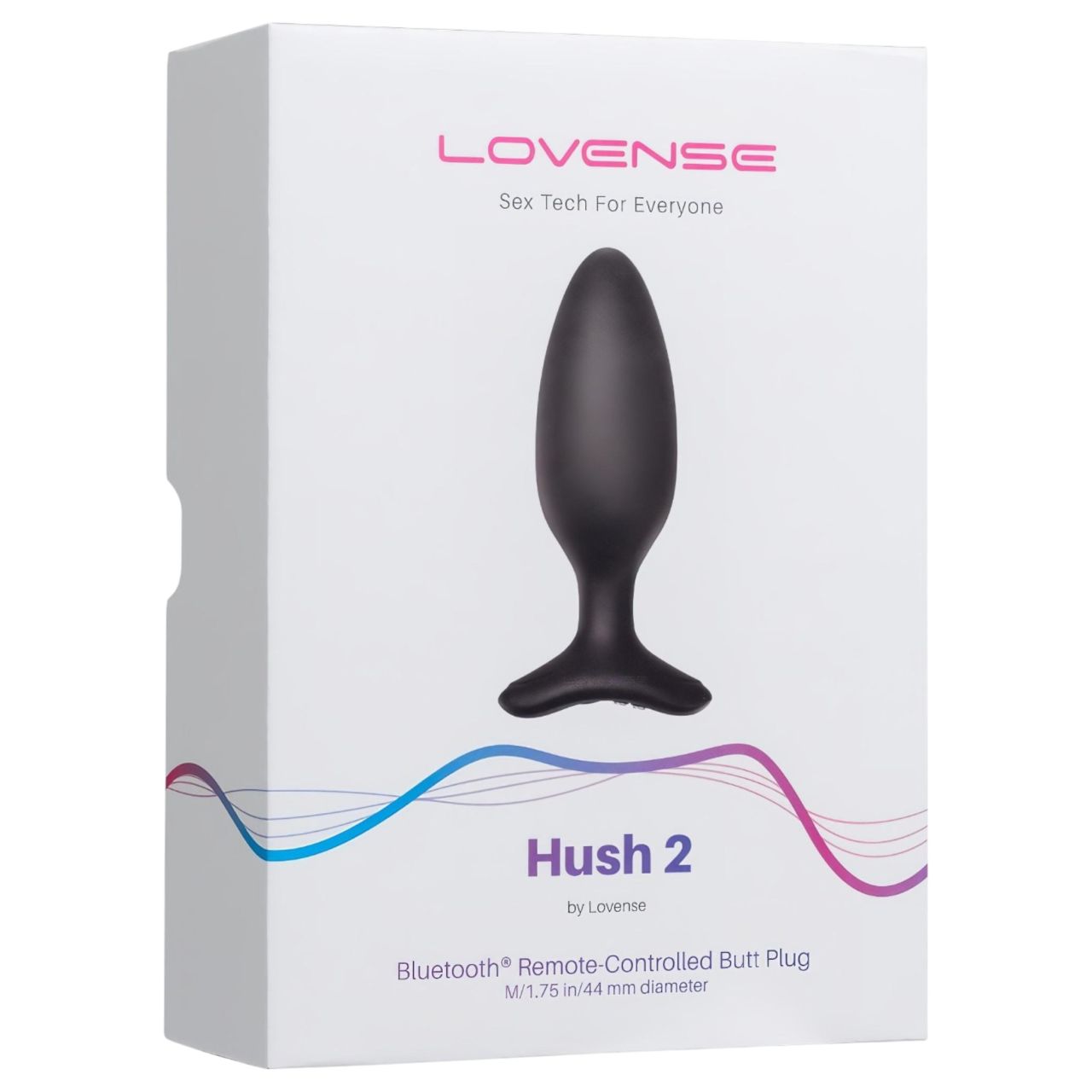 Lovense Hush 2 M - App-vezérelt análvibrátor (45 mm, fekete) Lovense Hush 2 M - App-vezérelt análvibrátor (45 mm, fekete)