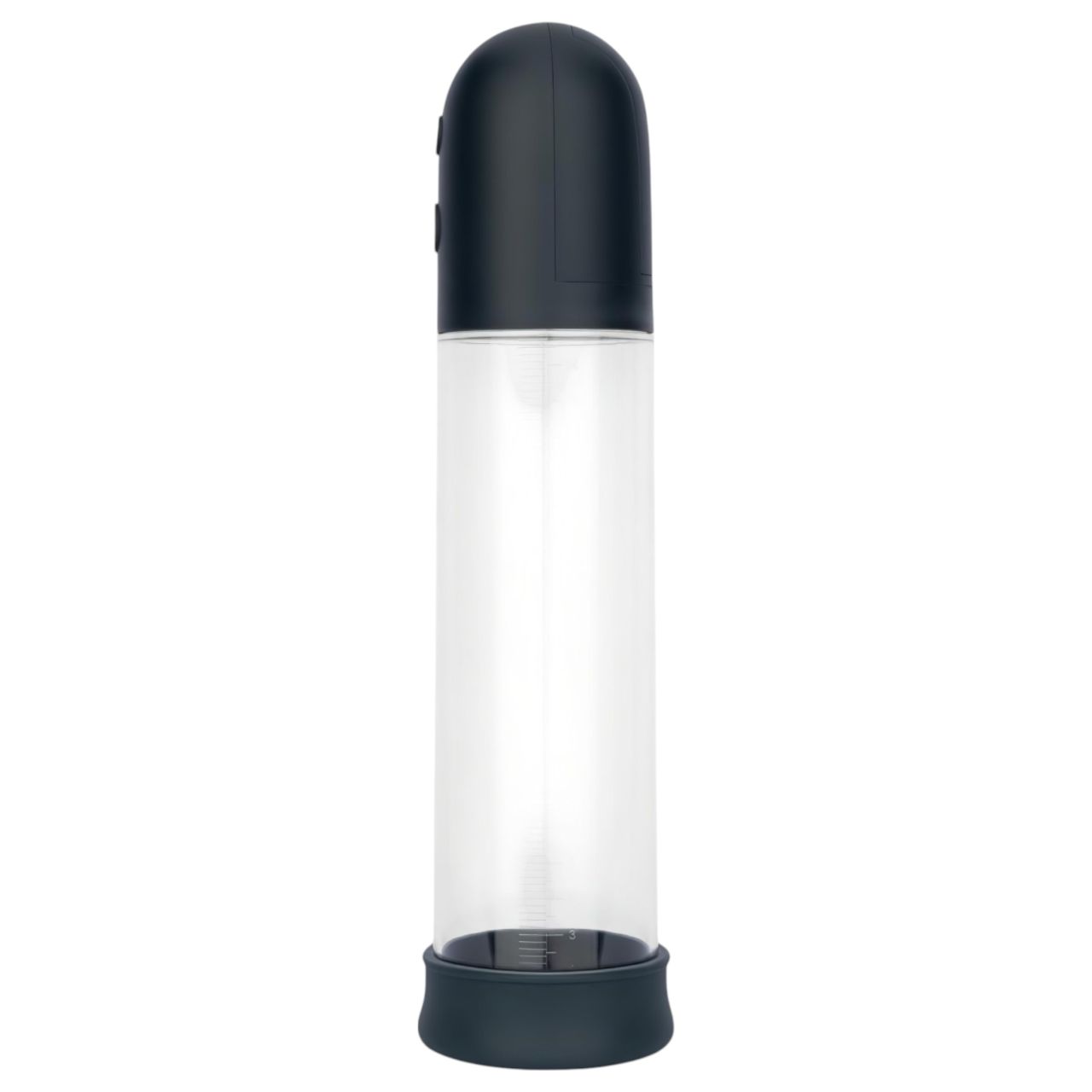 Boners - automatikus péniszpumpa maszturbátor (átlátszó-fekete)