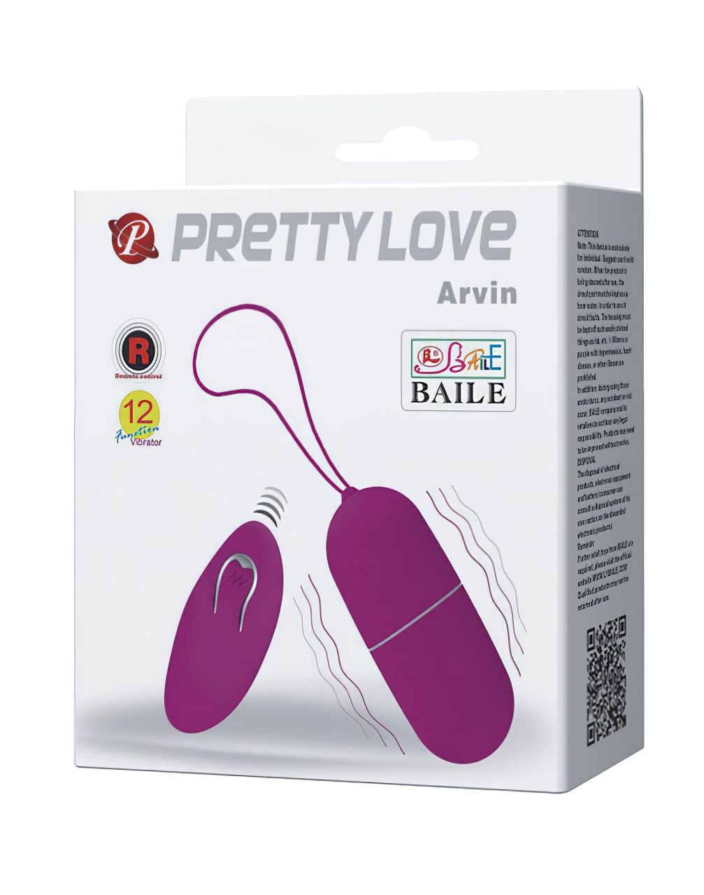 Pretty Love Arvin - rádiós, vibrációs tojás (pink) Pretty Love Arvin - rádiós, vibrációs tojás (pink)
