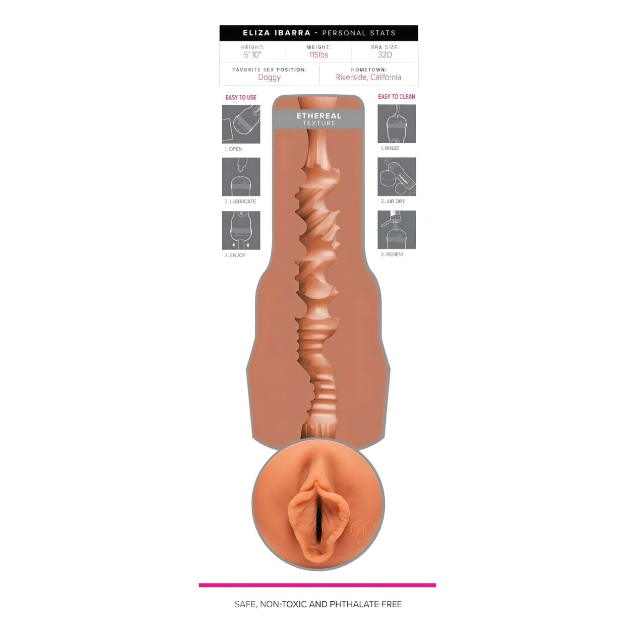 Fleshlight Eliza Ibarra Ethereal - élethű műpunci (testszínű)