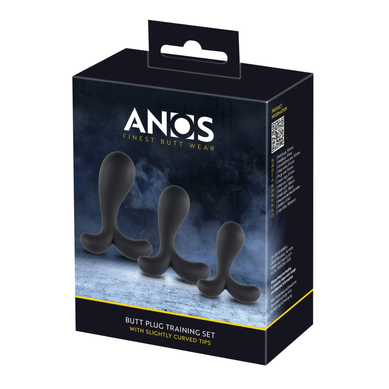 ANOS - anál tréning plug szett (fekete)