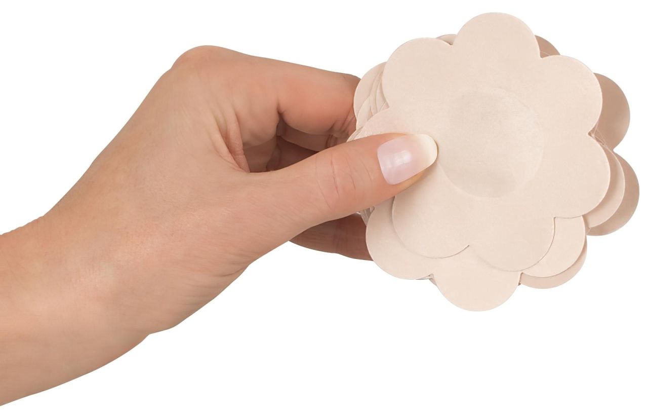 Cottelli Nipple Cover - virág mellbimbó tapasz (natúr, 12 db)
