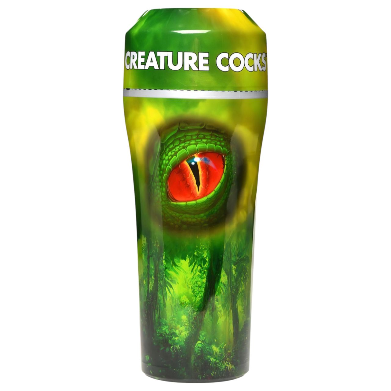/ Creature Cocks Raptor - hüllő műpunci tokban (fekete-zöld)