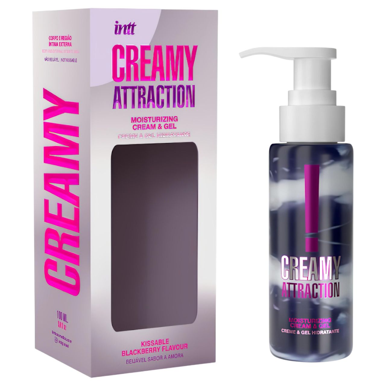 intt Creamy Attraction - csókolható krémgél - szeder (100ml) intt Creamy Attraction - csókolható krémgél - szeder (100ml)