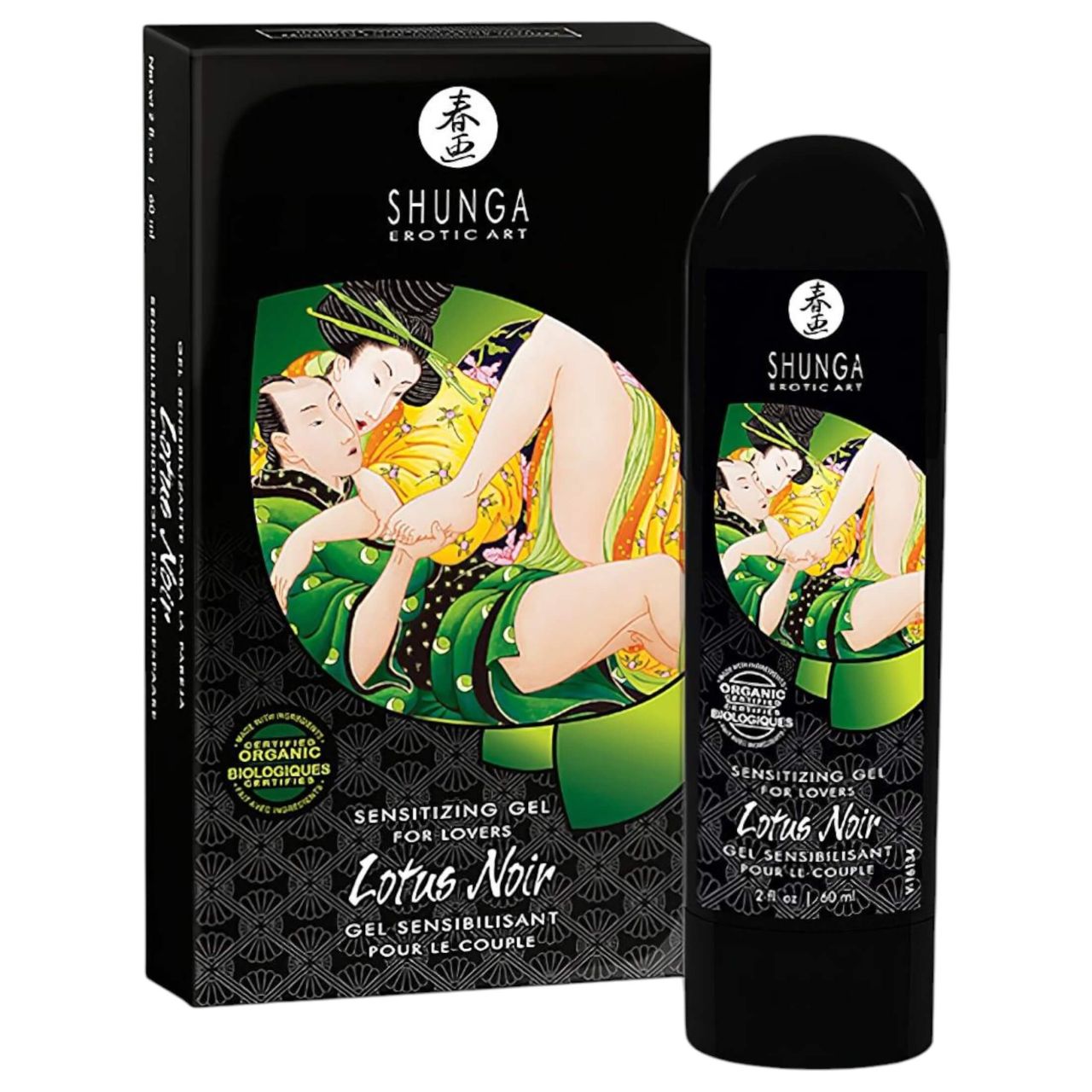 Shunga Lotus Noir - unisex stimuláló gél (60 ml) Shunga Lotus Noir - unisex stimuláló gél (60 ml)