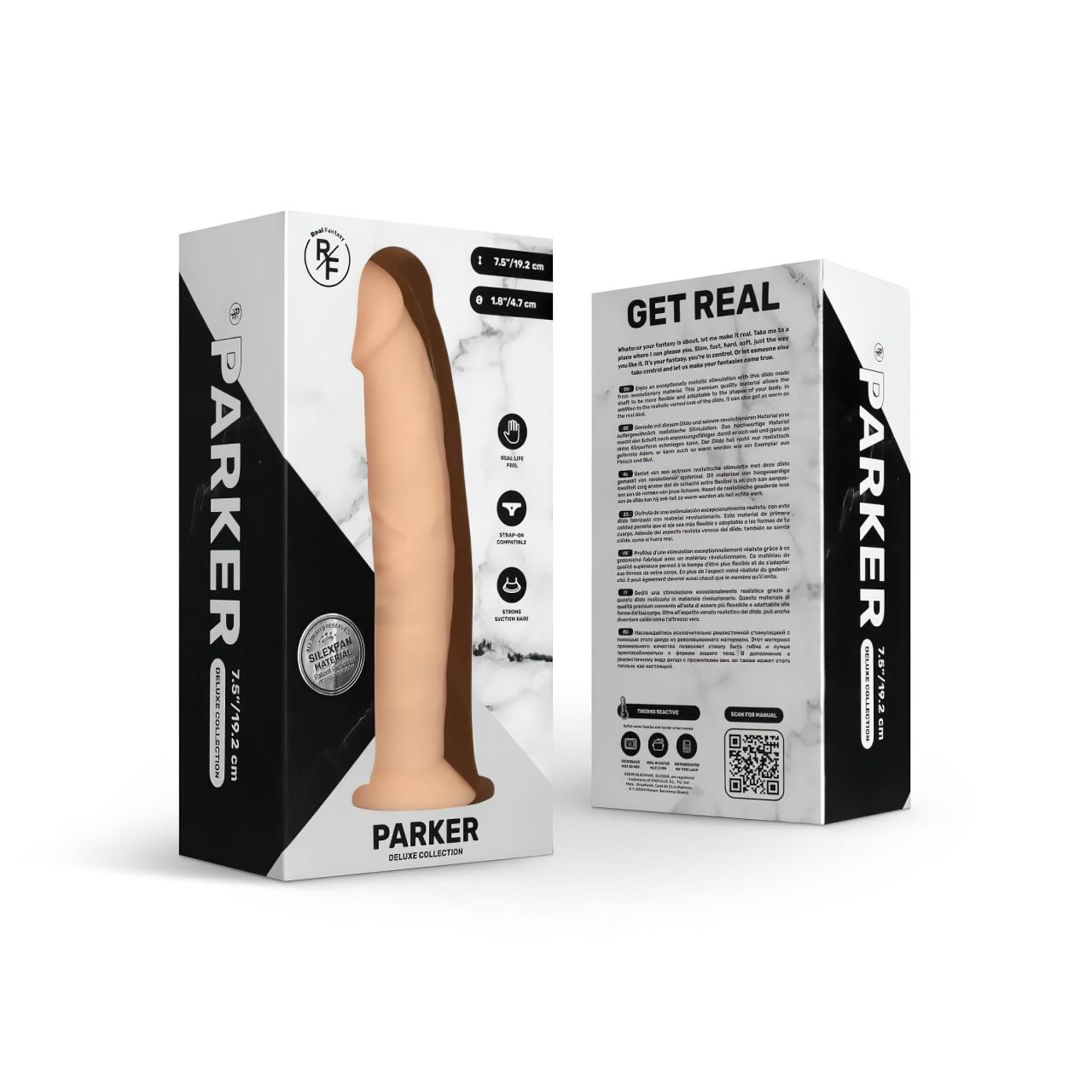 Real Fantasy Parker - élethű dildó - 19 cm (testszínű) Real Fantasy Parker - élethű dildó - 19 cm (testszínű)