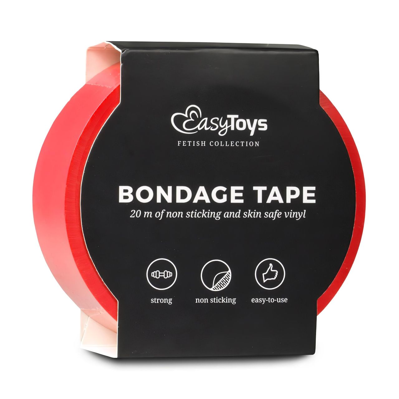 EasyToys Tape - bondage szalag (piros, 20 m)