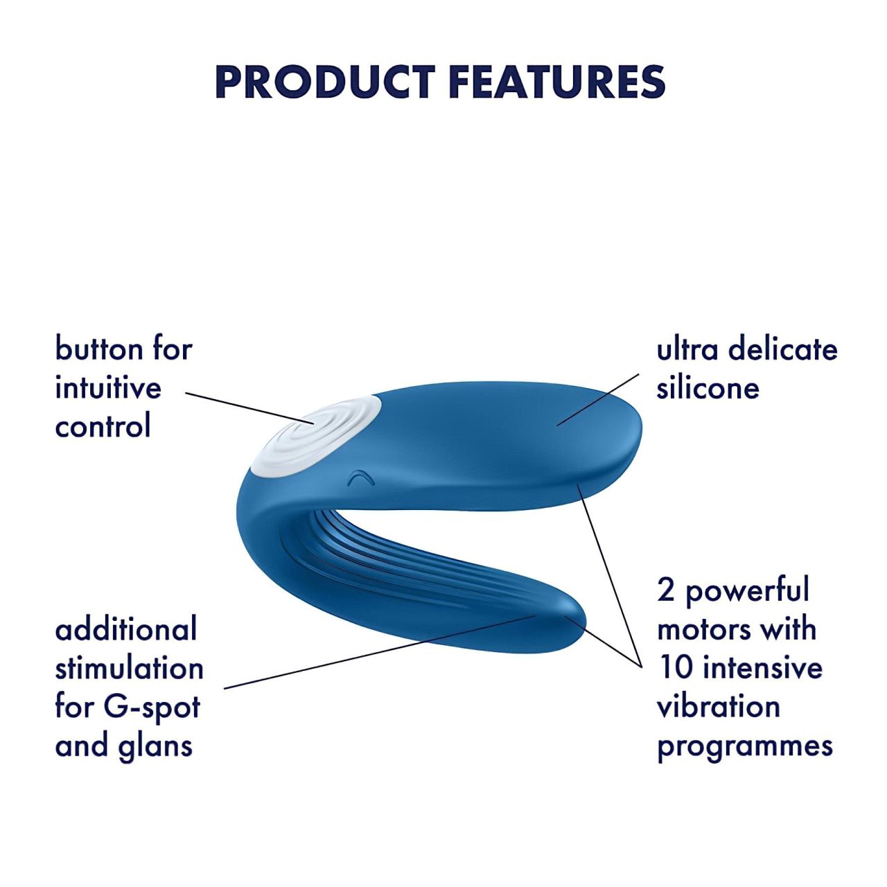 Satisfyer Double Whale - 2 motoros párvibrátor (kék) Satisfyer Double Whale - 2 motoros párvibrátor (kék)