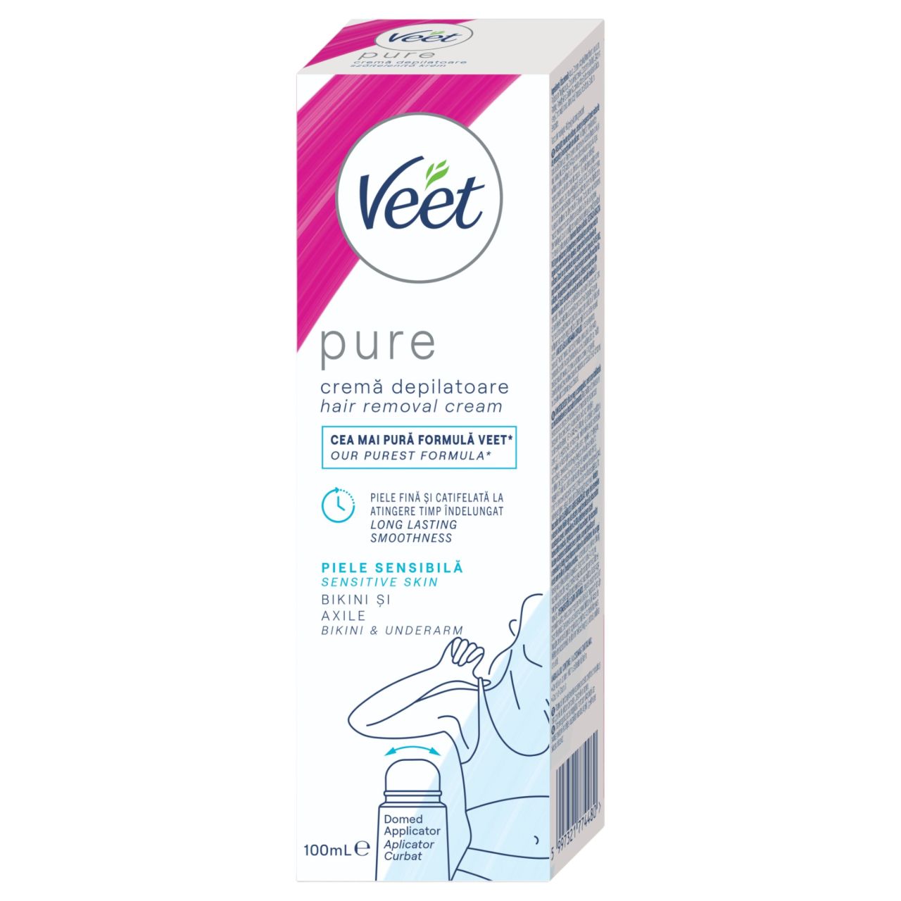 Veet Pure - szőrtelenítő krém bikinivonalra - érzékeny bőrre (100 ml) Veet Pure - szőrtelenítő krém bikinivonalra - érzékeny bőrre (100 ml)
