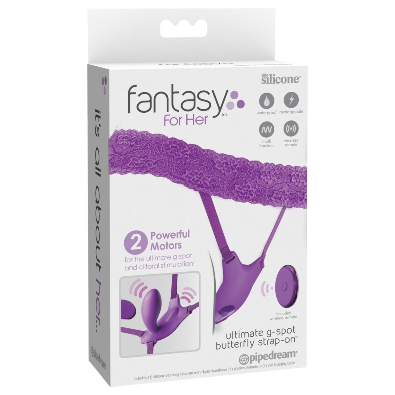 Pipedream Fantasy For Her - hordható, beépített G-pont vibrátor (lila) Pipedream Fantasy For Her - hordható, beépített G-pont vibrátor (lila)