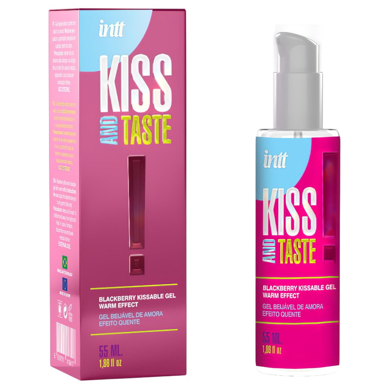 Intt Kiss and Taste - melegítő hatású síkosító gél - szeder (55 ml) Intt Kiss and Taste - melegítő hatású síkosító gél - szeder (55 ml)