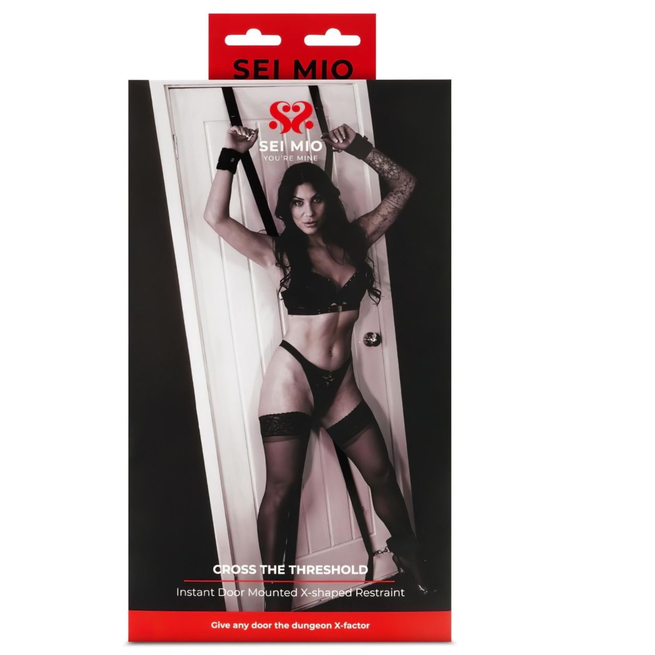 Sei Mio - ajtóra rögzíthető bondage kereszt (fekete) Sei Mio - ajtóra rögzíthető bondage kereszt (fekete)