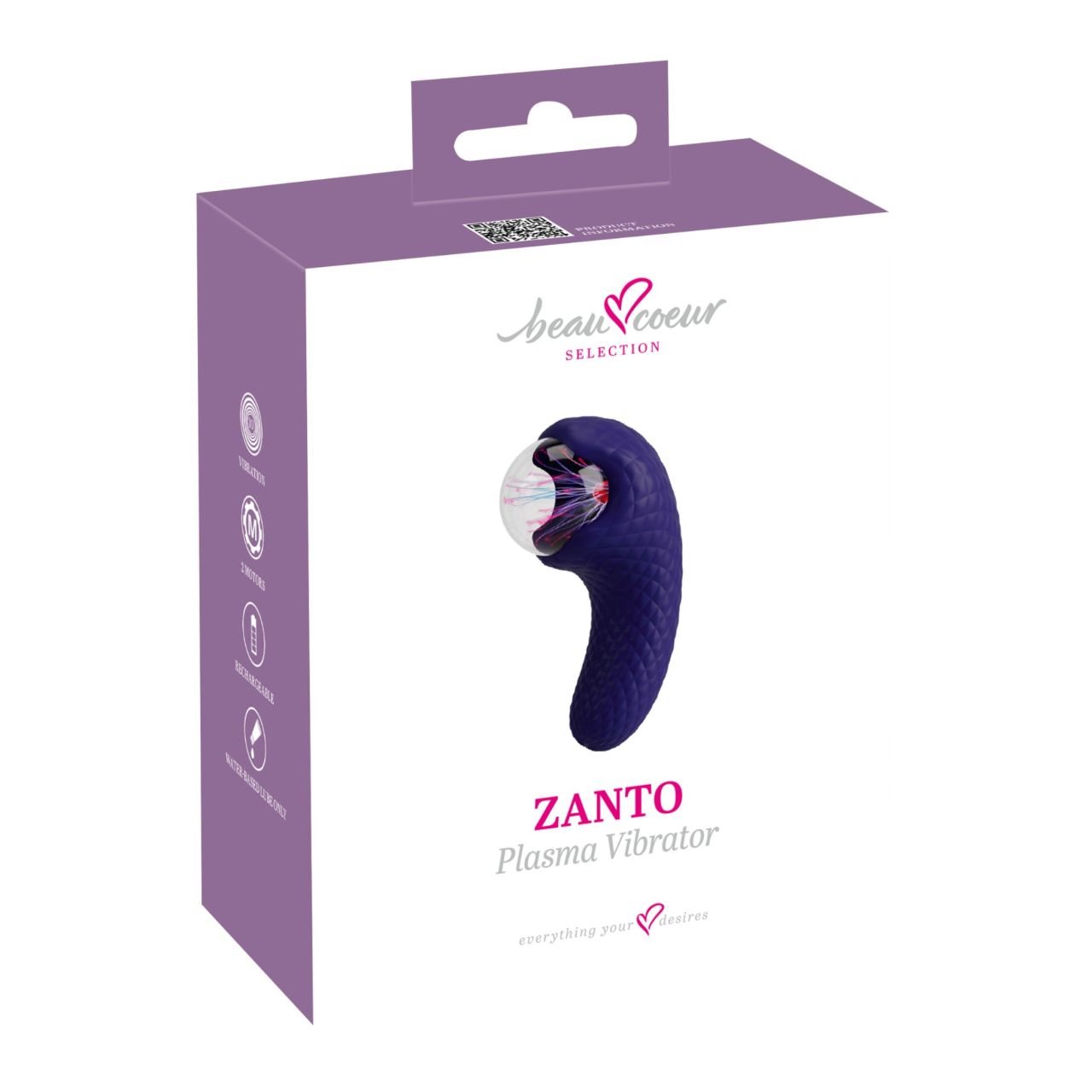 Beau Coeur Zanto - plazma vibrátor (kék) Beau Coeur Zanto - plazma vibrátor (kék)