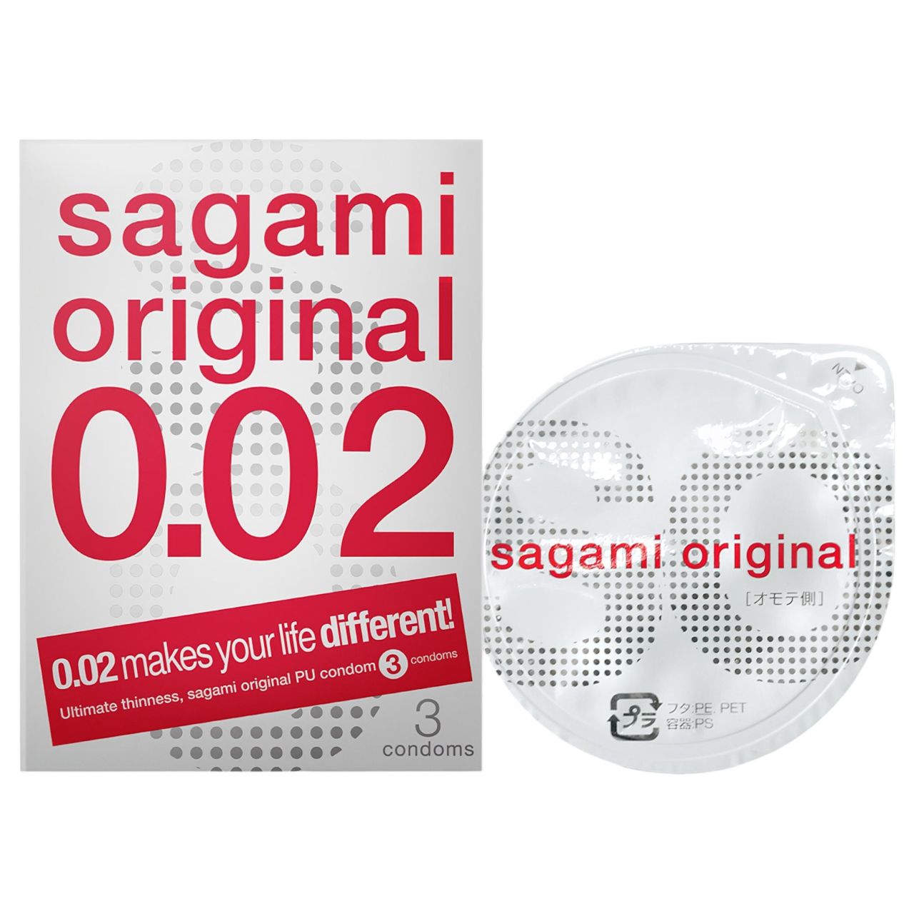 Sagami Original 0,02 - óvszer - 55 mm (3 db) Sagami Original 0,02 - óvszer - 55 mm (3 db)