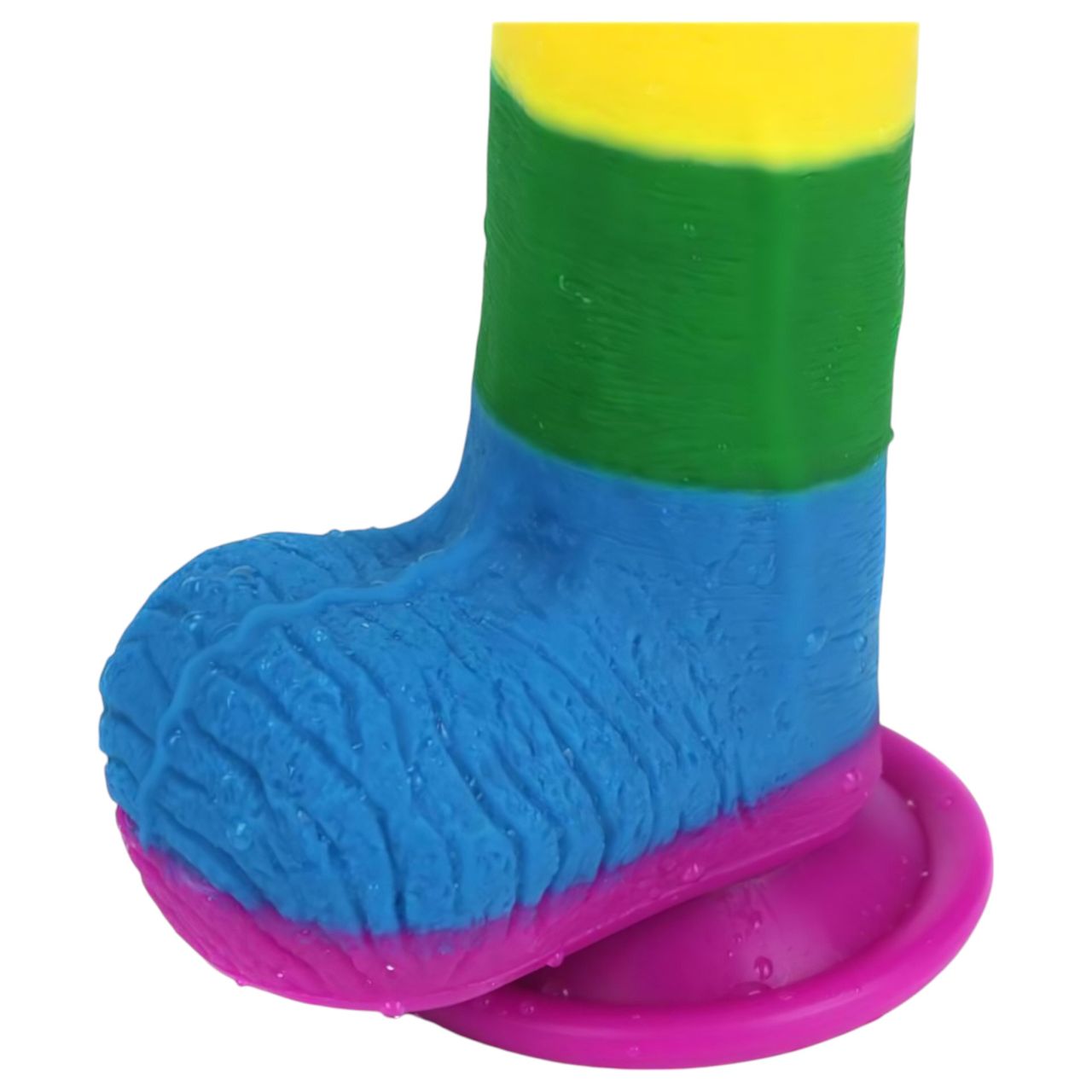 Lovetoy Prider - élethű herés dildó - 20 cm (szivárvány) Lovetoy Prider - élethű herés dildó - 20 cm (szivárvány)