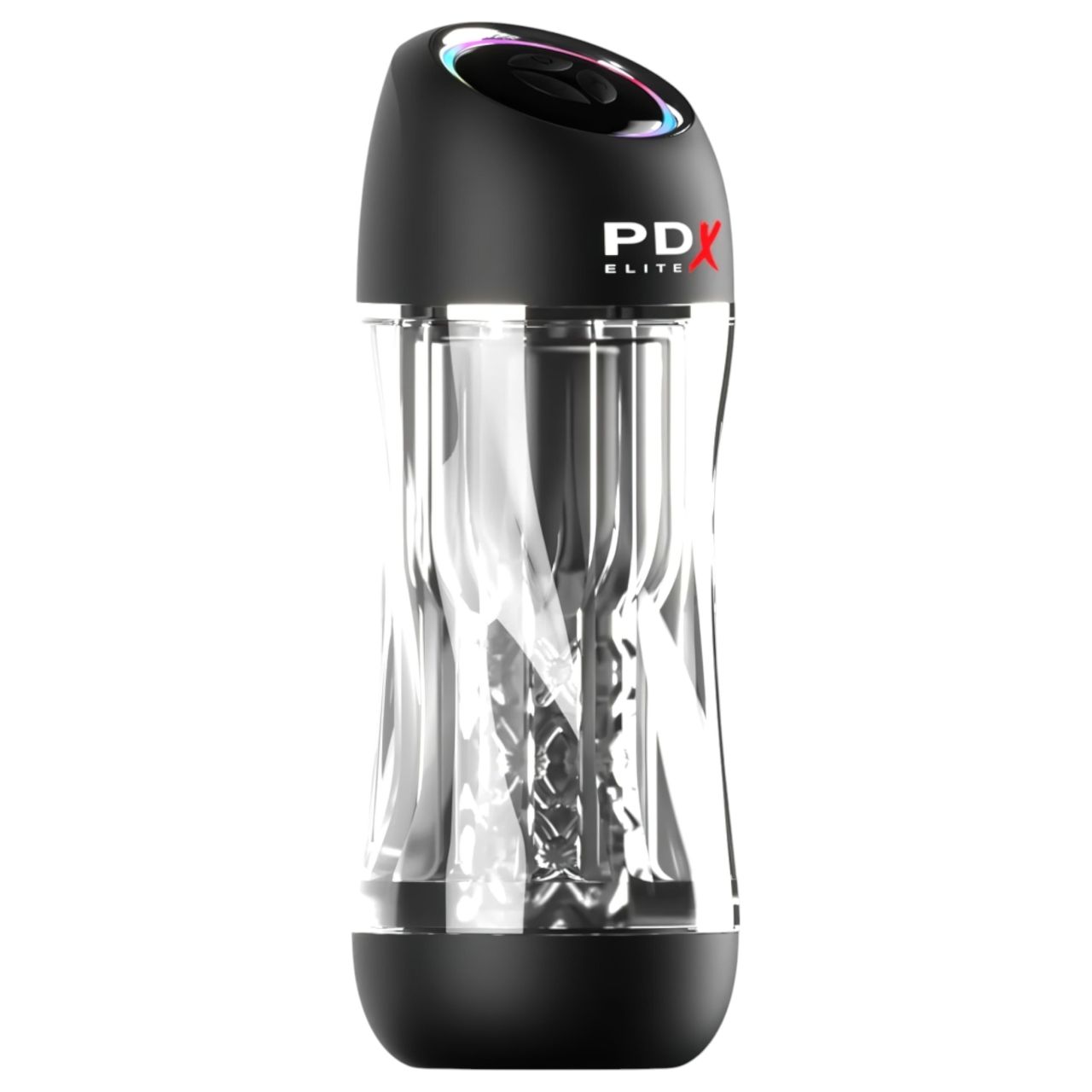 PDX ViewTube Pro - szívó-rezgő maszturbátor (fekete) PDX ViewTube Pro - szívó-rezgő maszturbátor (fekete)