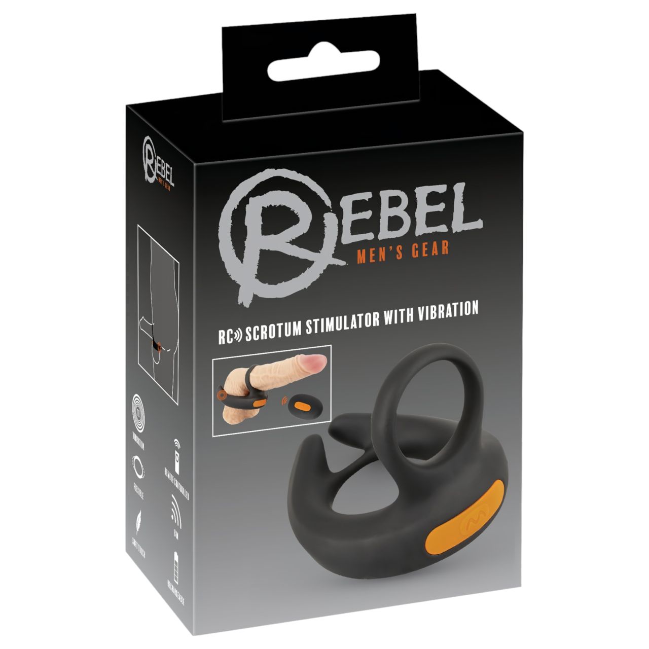 Rebel - rezgő péniszgyűrű és here vibrátor (fekete) Rebel - rezgő péniszgyűrű és here vibrátor (fekete)