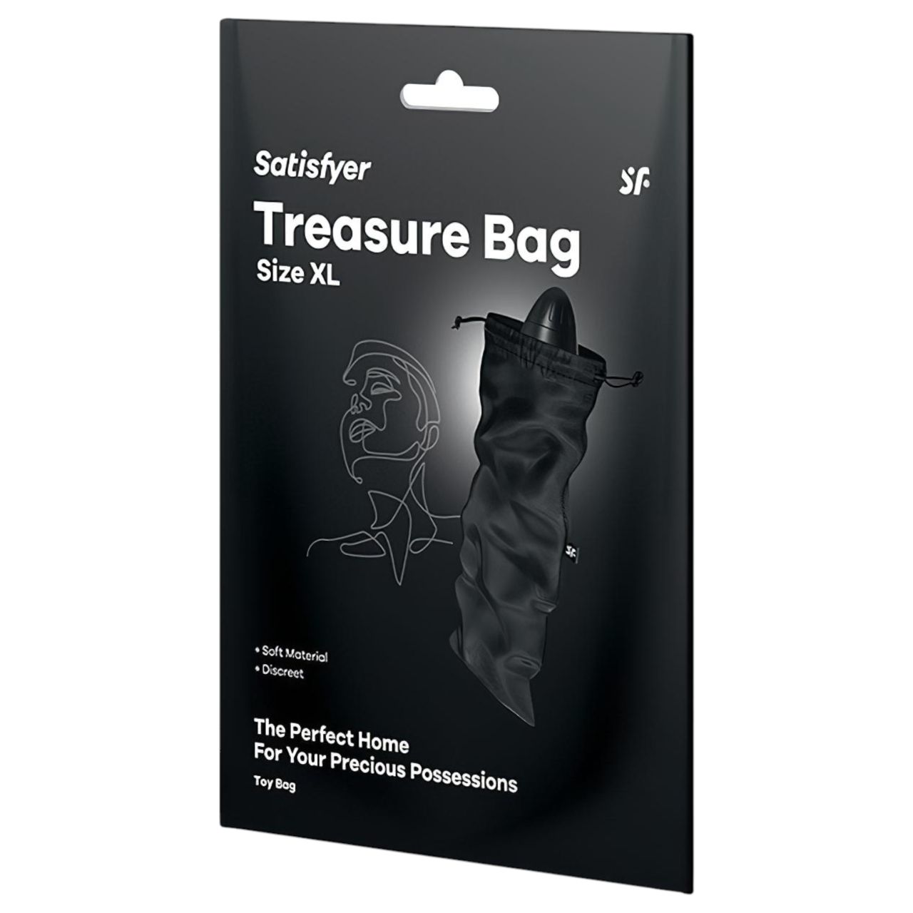 Satisfyer Treasure Bag XL - diszkrét tároló táska - nagy (fekete) Satisfyer Treasure Bag XL - diszkrét tároló táska - nagy (fekete)