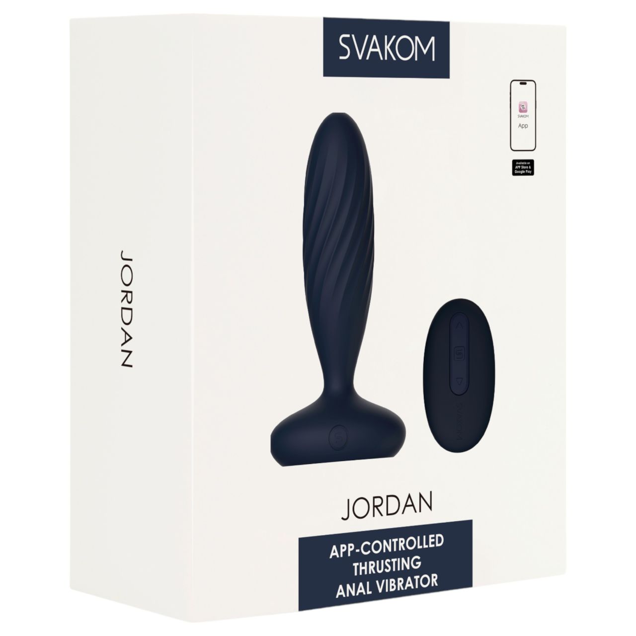 Svakom Jordan - App-vezérelt análvibrátor (kék) Svakom Jordan - App-vezérelt análvibrátor (kék)