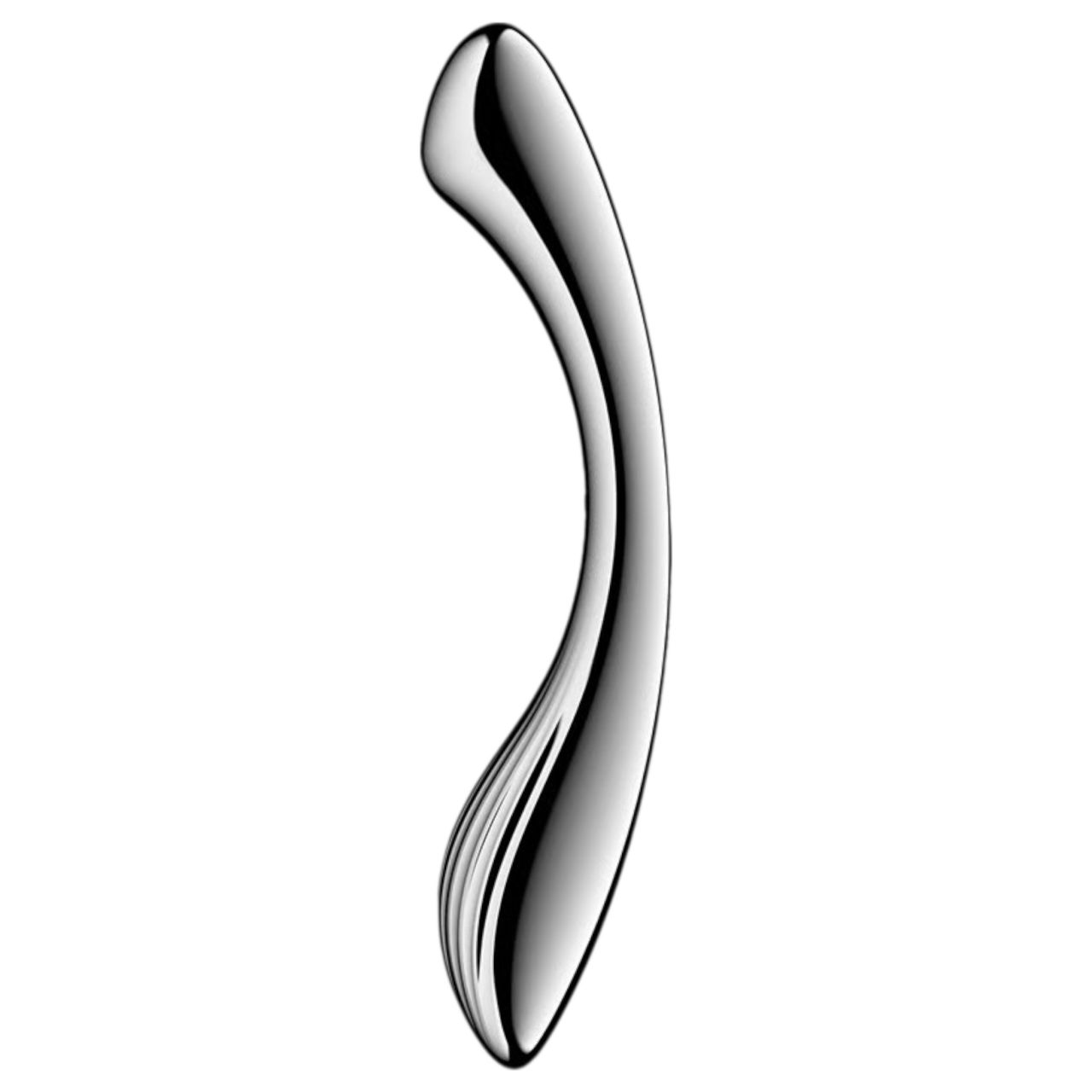 / Satisfyer Pure Gravity 1 - bordázott acéldildó (ezüst) / Satisfyer Pure Gravity 1 - bordázott acéldildó (ezüst)
