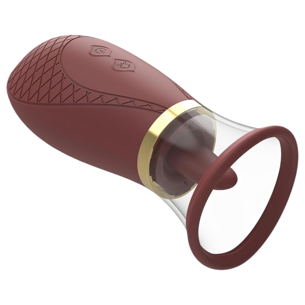 Dreamtoys Roxy - szívó-nyaló vibrátor (bordó) Dreamtoys Roxy - szívó-nyaló vibrátor (bordó)