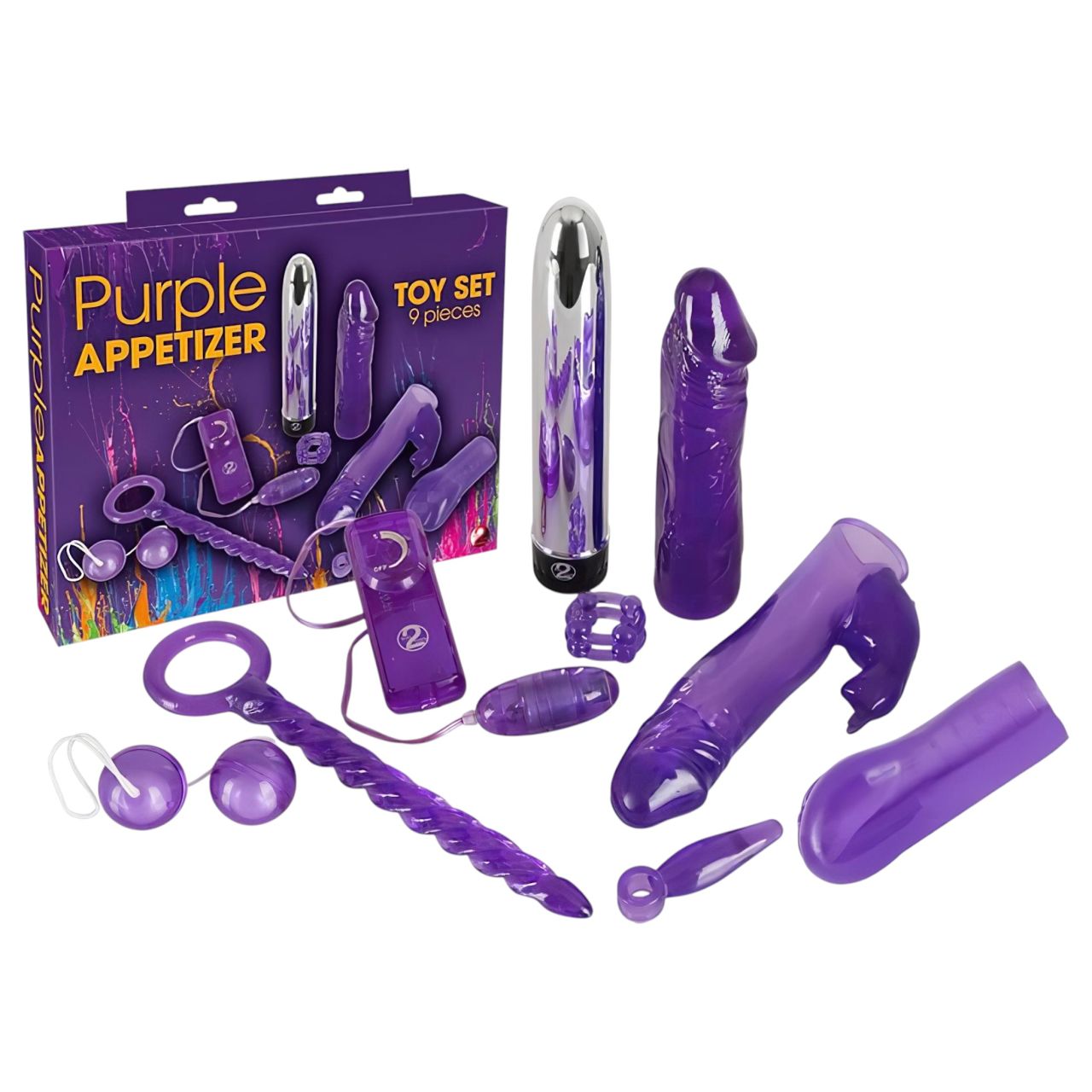 You2Toys - Purple Appetizer - vibrátoros készlet (9 részes)