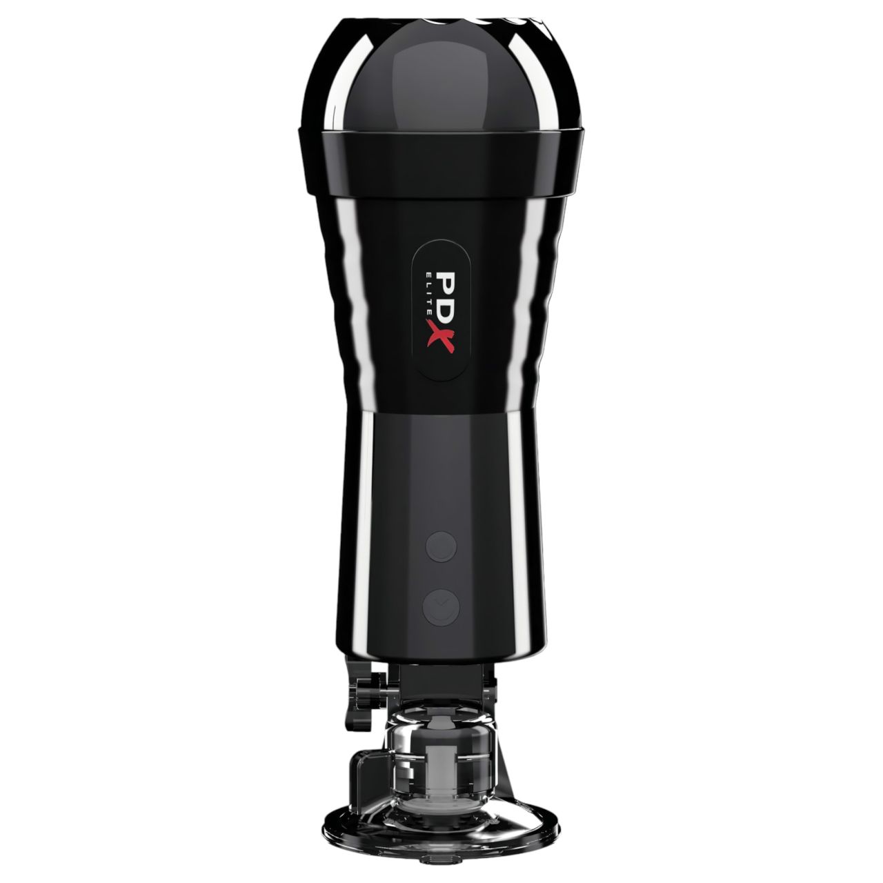 PDX Cock Compressor - szívó, vibráló punci maszturbátor (fekete) PDX Cock Compressor - szívó, vibráló punci maszturbátor (fekete)