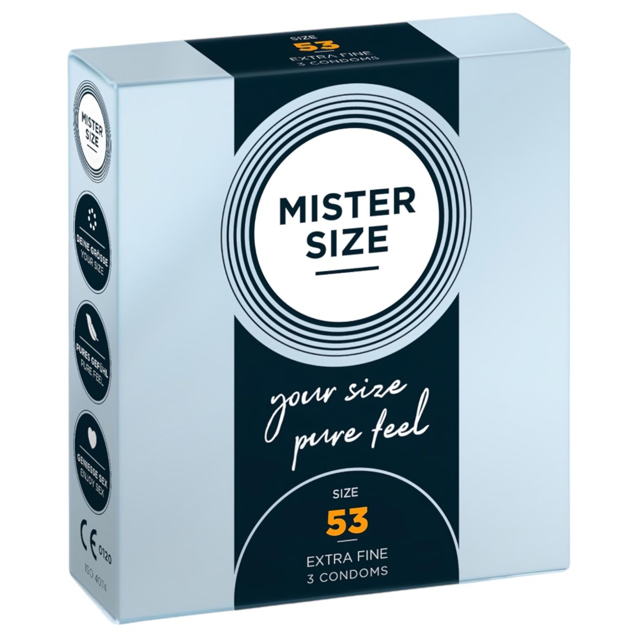 Mister Size vékony óvszer - 53 mm (3 db) Mister Size vékony óvszer - 53 mm (3 db)