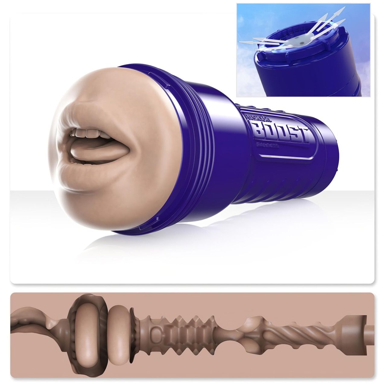 Fleshlight Boost Blow - élethű száj maszturbátor (testszínű) Fleshlight Boost Blow - élethű száj maszturbátor (testszínű)