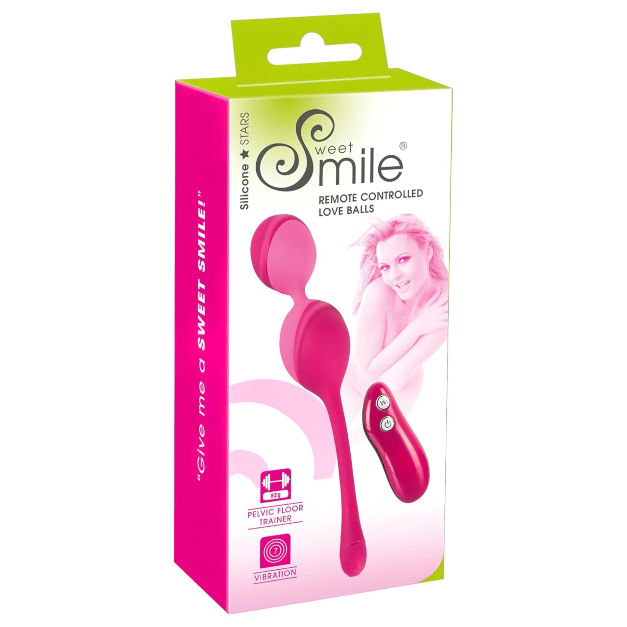 SMILE Love Balls - rádiós vibrációs tojás -82 g (pink) SMILE Love Balls - rádiós vibrációs tojás -82 g (pink)