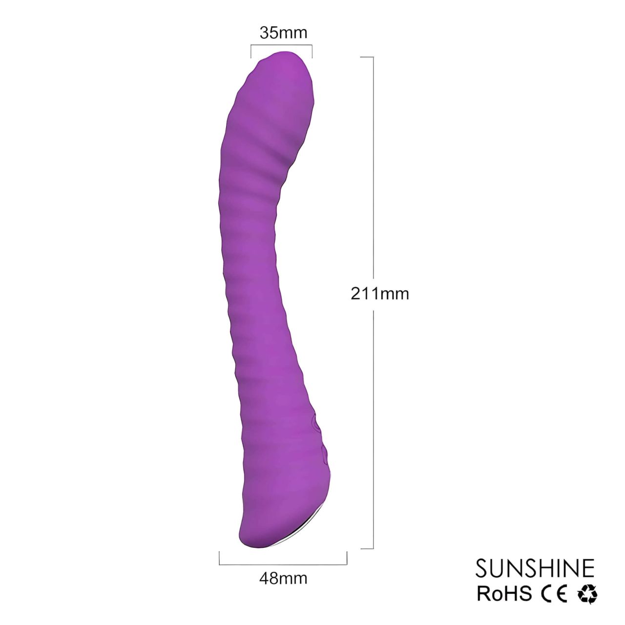 Sex HD Sunshine - akkus, barázdált G-pont vibrátor (lila) Sex HD Sunshine - akkus, barázdált G-pont vibrátor (lila)