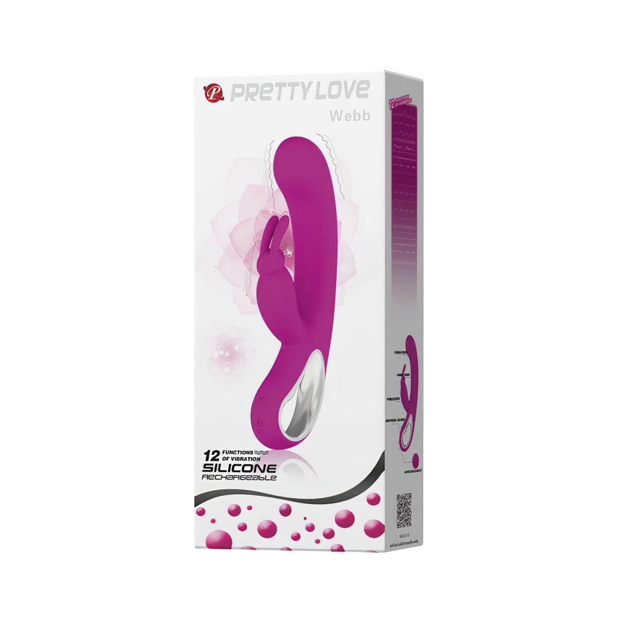 Pretty Love Webb - nyuszis csiklókaros G-pont vibrátor (pink) Pretty Love Webb - nyuszis csiklókaros G-pont vibrátor (pink)