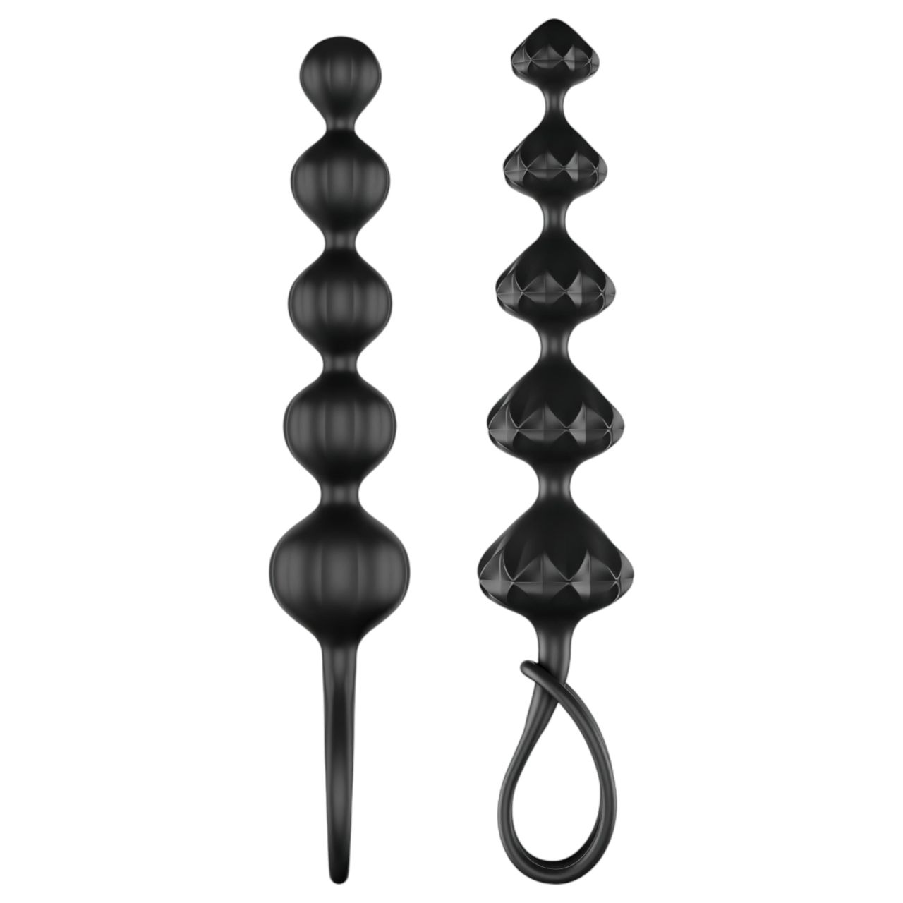 Satisfyer Love Beads - gyöngyös anál dildó szett (fekete) Satisfyer Love Beads - gyöngyös anál dildó szett (fekete)